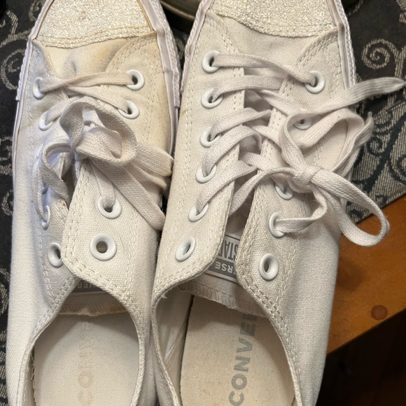 Chucks all star converse “wedding bling” low cut shoes - Picture 6 of 8